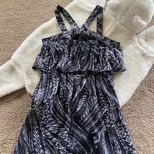 Black & White Ruffle Summer Dress